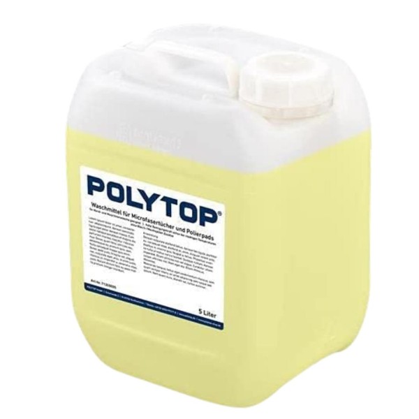 POLYTIOP - Waschmittel für Microfasertücher und Polierpads 5 L